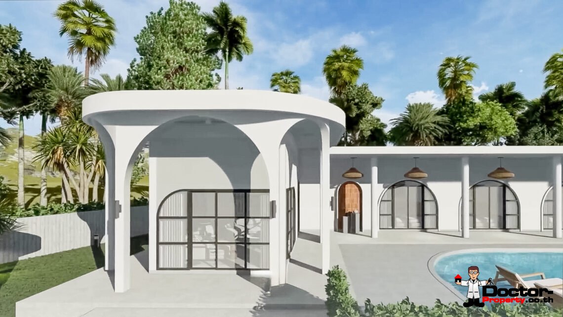 New Modern Toscana 3 Bedroom Pool Villa in Mae Nam, Koh Samui – For Sale